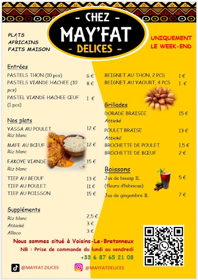 Chez May'fat Délices Traiteur à Voisins-le-Bretonneux